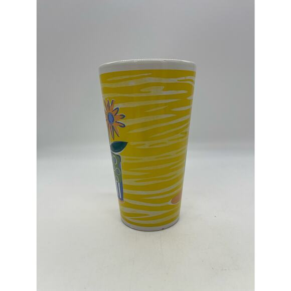 EHI Tall Coffee Mug Yellow with Flower - Picture 2 of 5